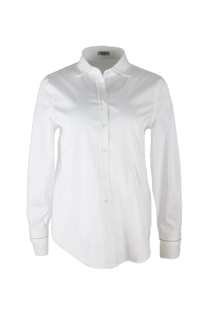 Brunello Cucinelli Shirts White 72co 23pa 5ea