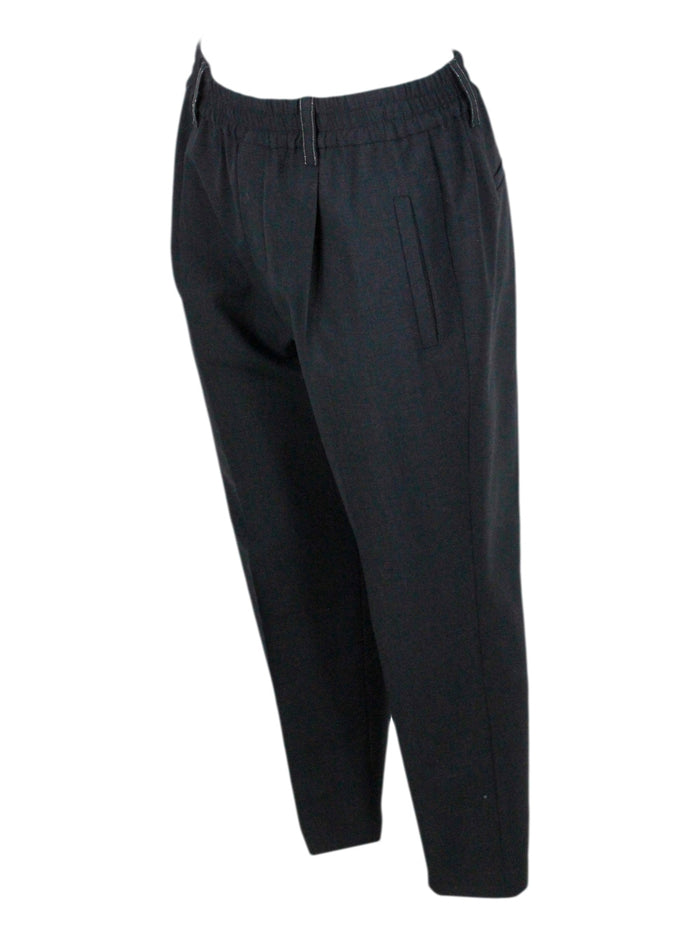 Brunello Cucinelli Trousers Grey 75wv 23pa 2ea