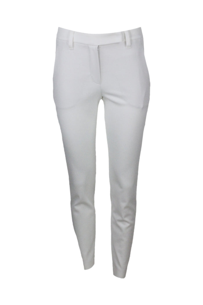 Brunello Cucinelli Trousers White 97co 3ea
