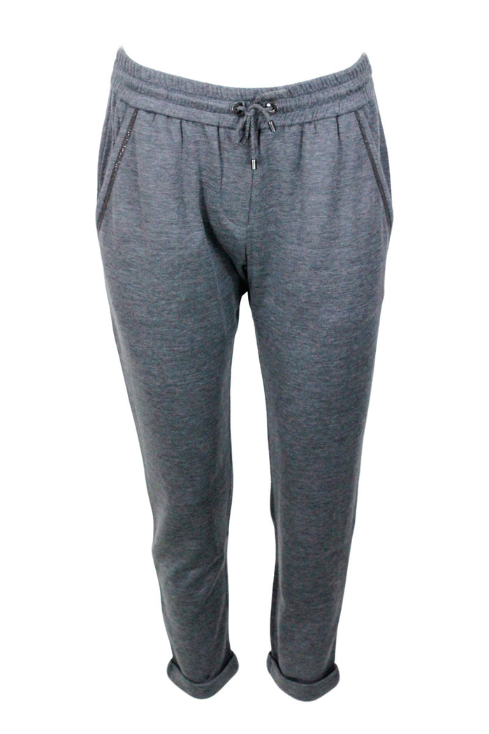 Brunello Cucinelli Trousers Grey 67co 31se 2 Pa