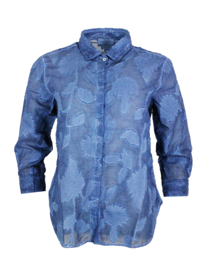 PLOUMANCH Shirts Blu Nautico 100co