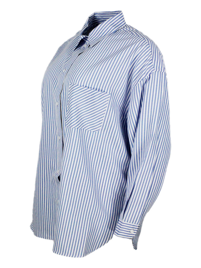 ARMANI EXCHANGE Shirts Bianco - Celeste 90pl 10vi