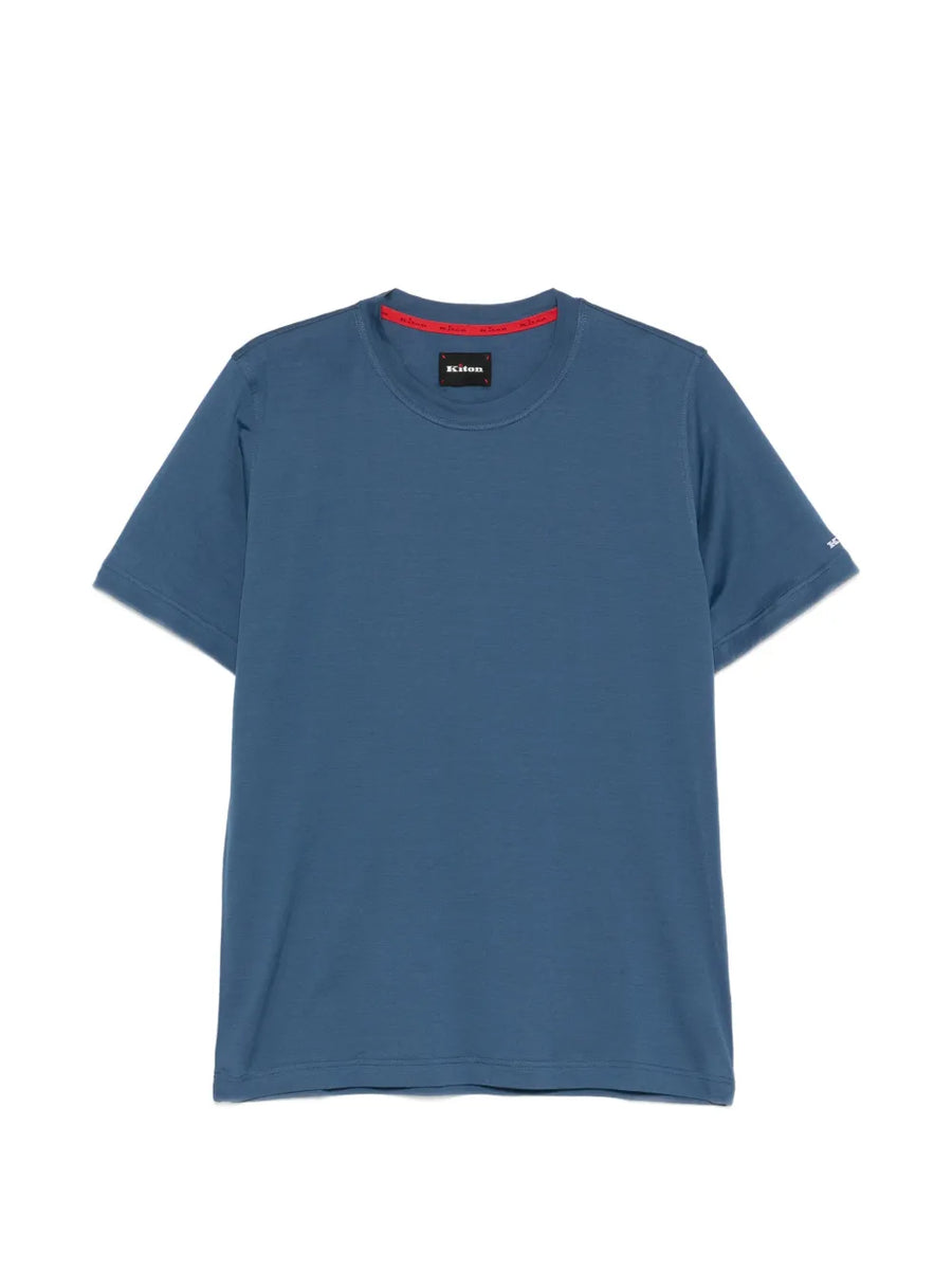 Kiton Cotton 100% t-shirt in blue