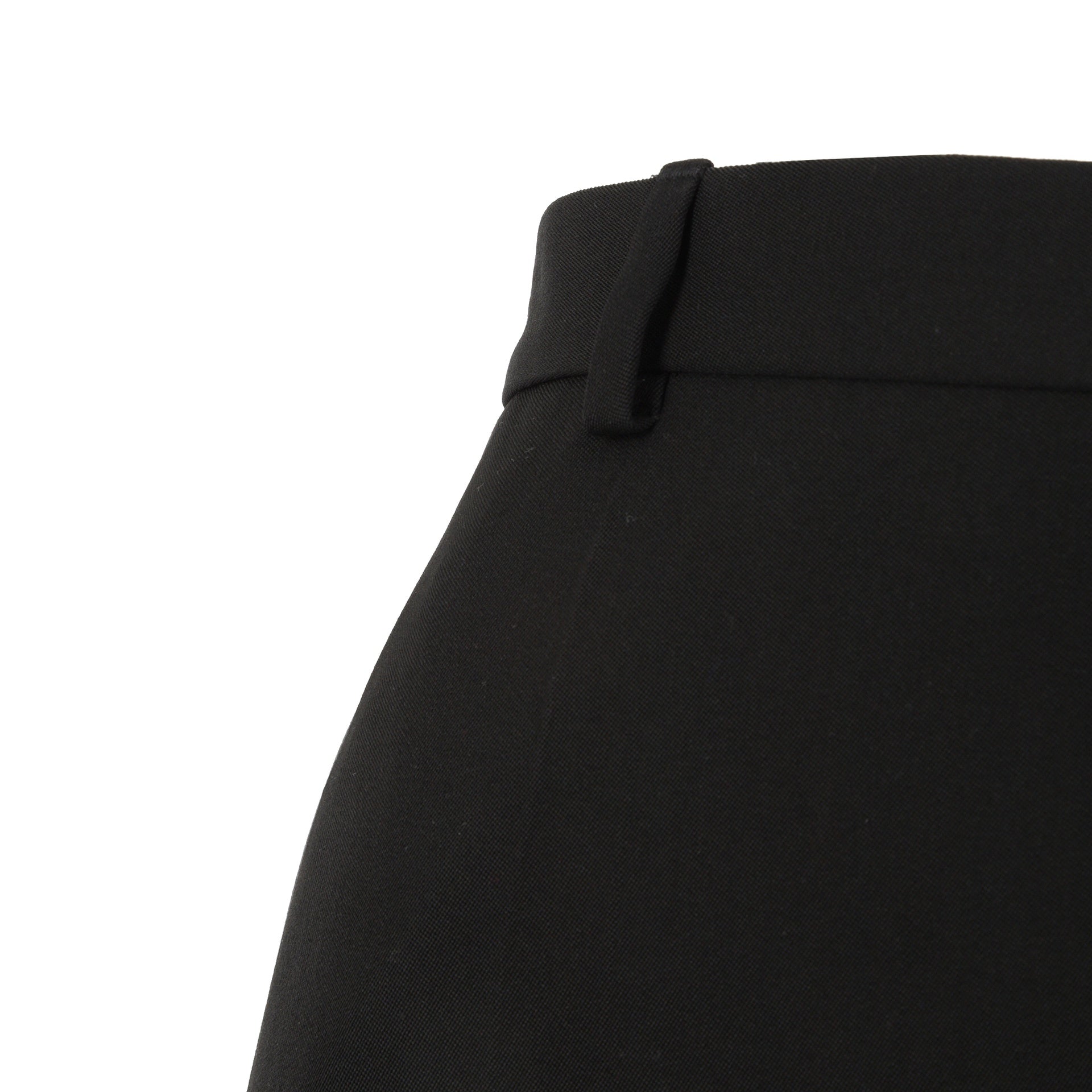 Wool Flared Pants Black