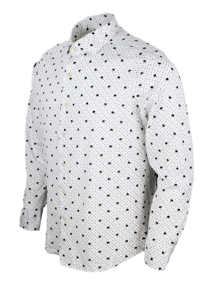SONRISA Shirts Bianco - Blu 100co