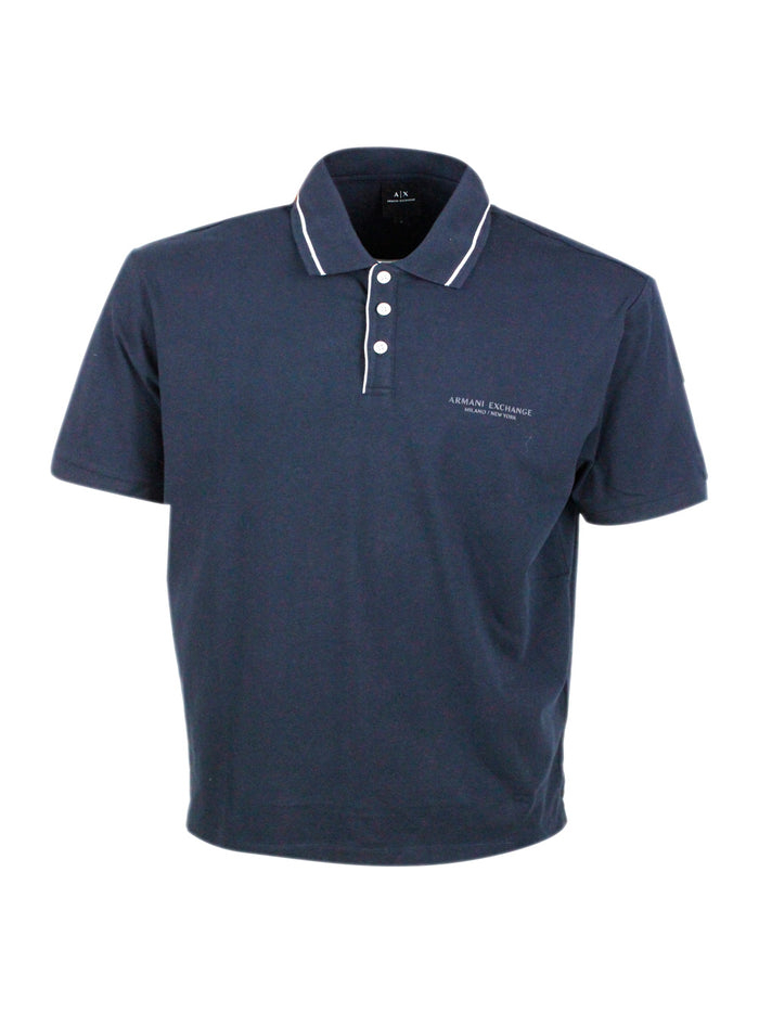 ARMANI EXCHANGE T-shirts and Polos Blue 95co 5ea