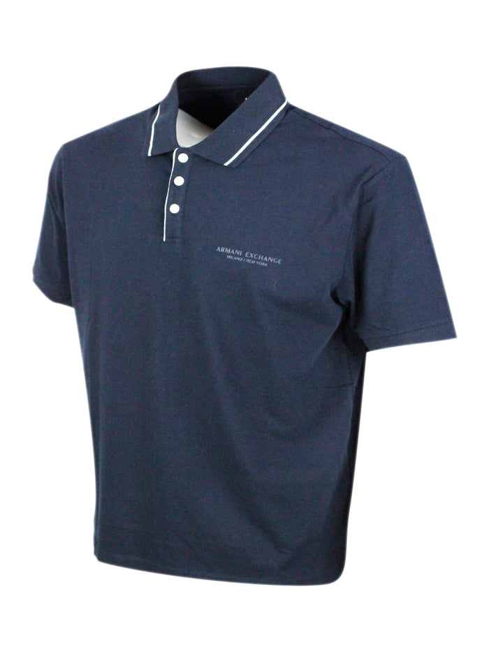 ARMANI EXCHANGE T-shirts and Polos Blue 95co 5ea