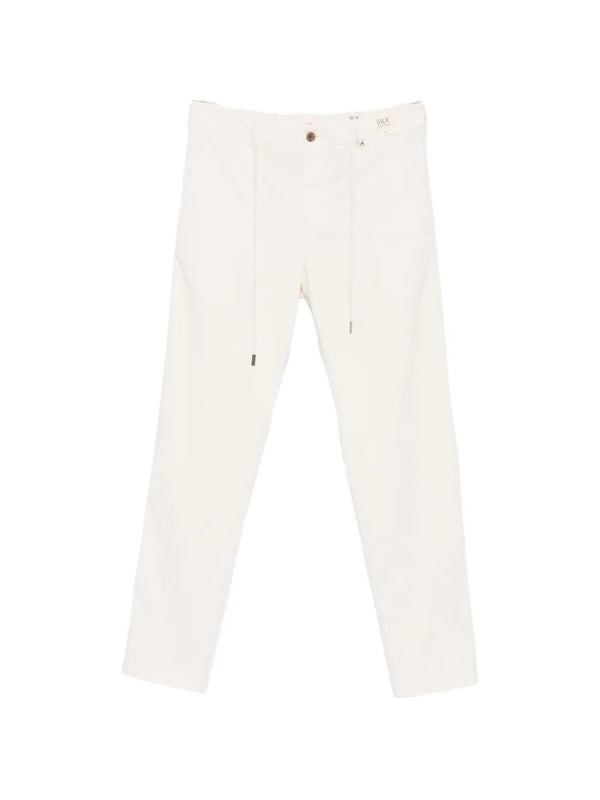 Myths Cotton 89% trousers in off-white