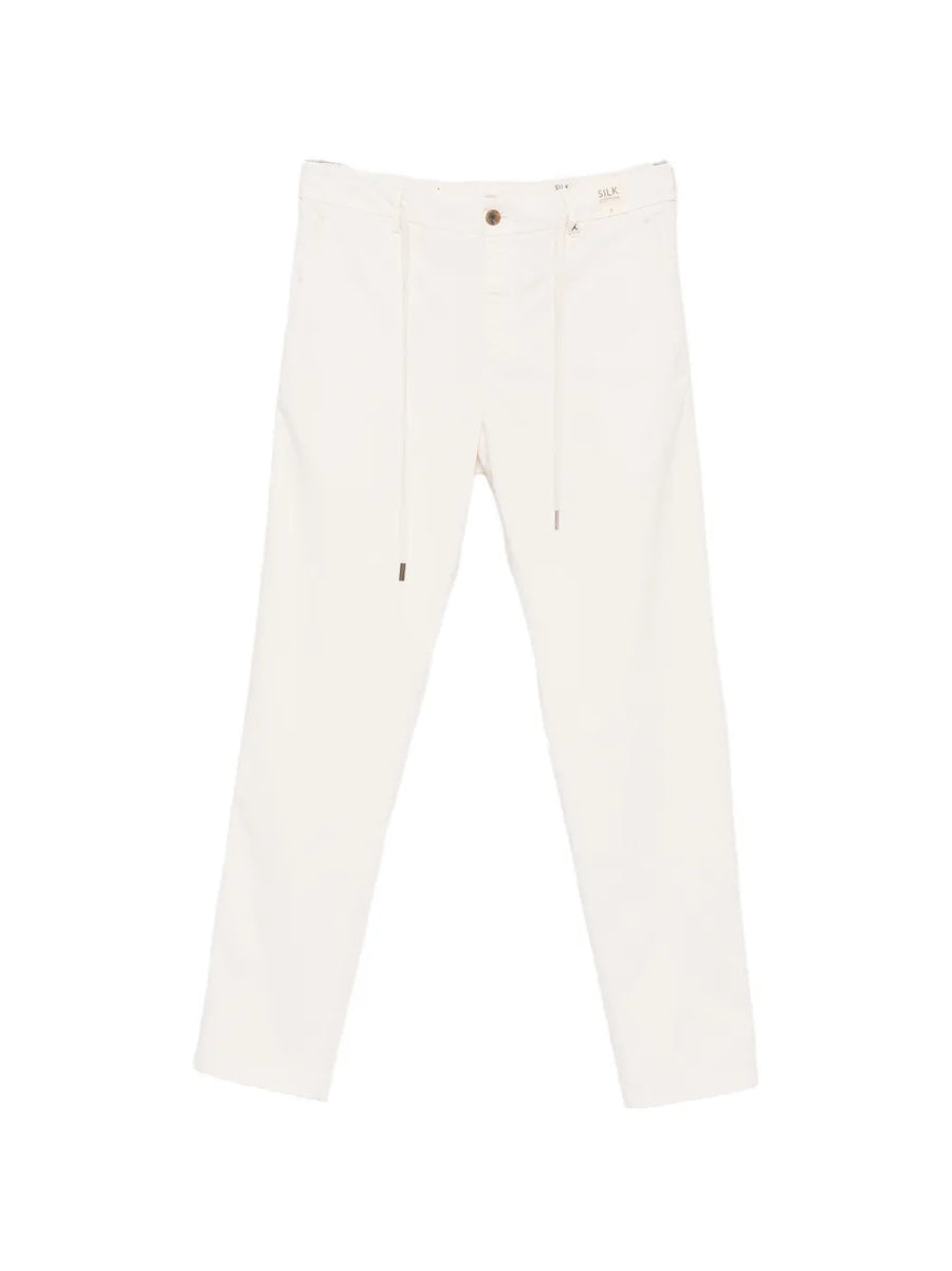 Myths Cotton 89% trousers in off-white