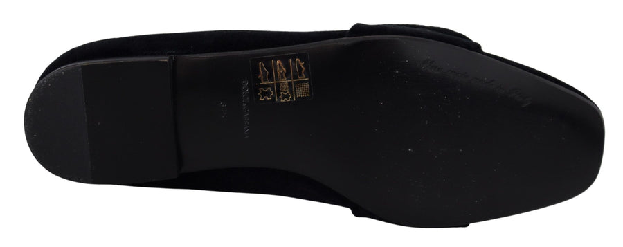 Dolce & Gabbana 79% Cotton loafer in black
