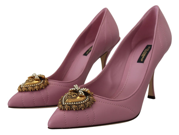 Dolce & Gabbana Leather heel in pink