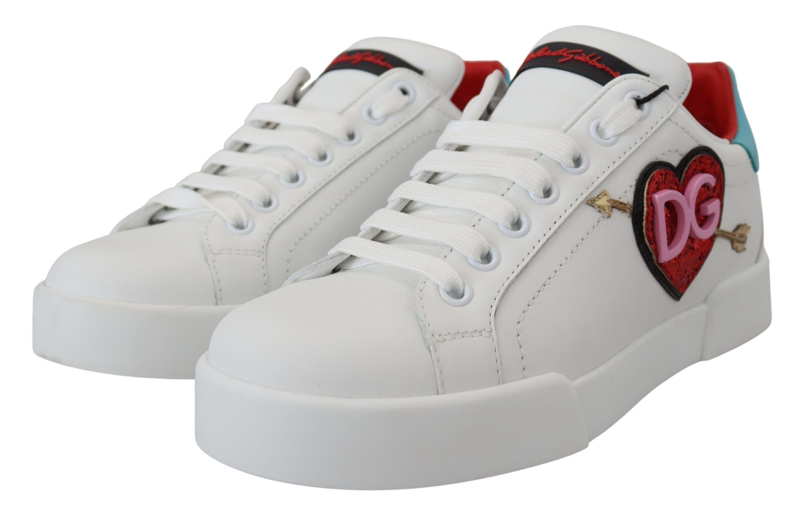 Dolce & Gabbana 100% Leather sneaker in white