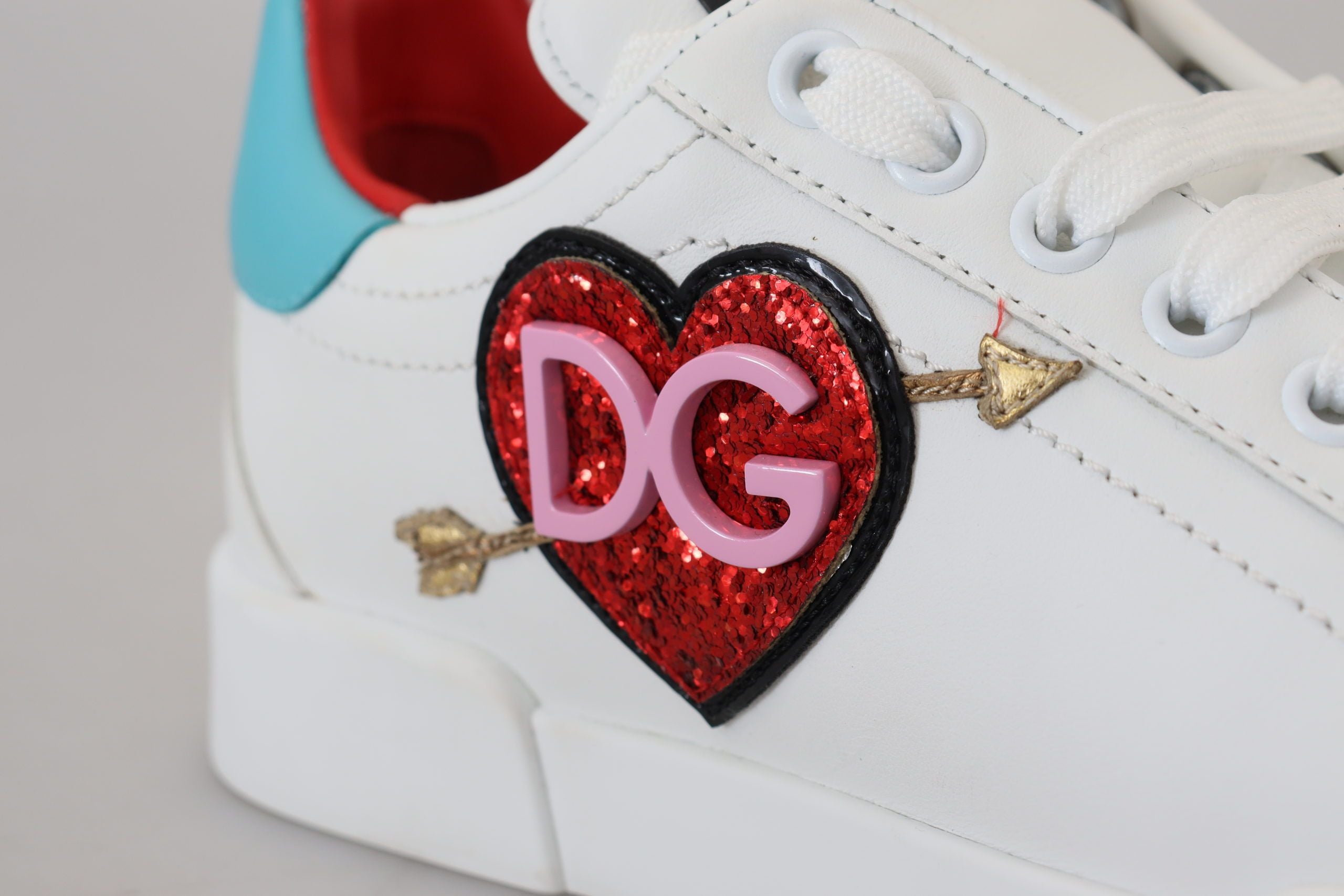 Dolce & Gabbana 100% Leather sneaker in white — view 8