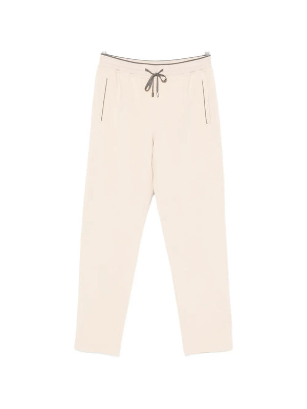 Stefano Ricci Cotton 93% joggers in beige