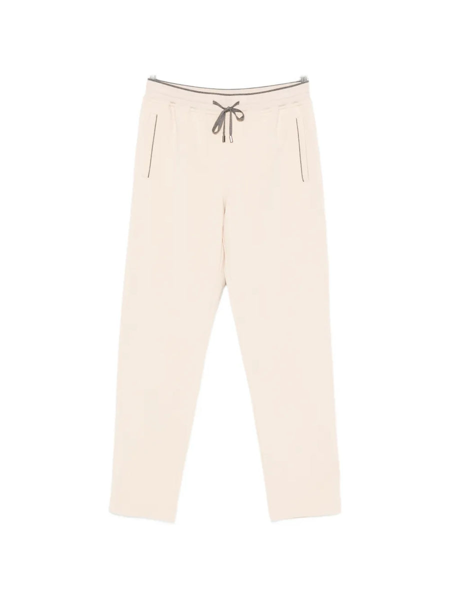 Stefano Ricci Cotton 93% joggers in beige
