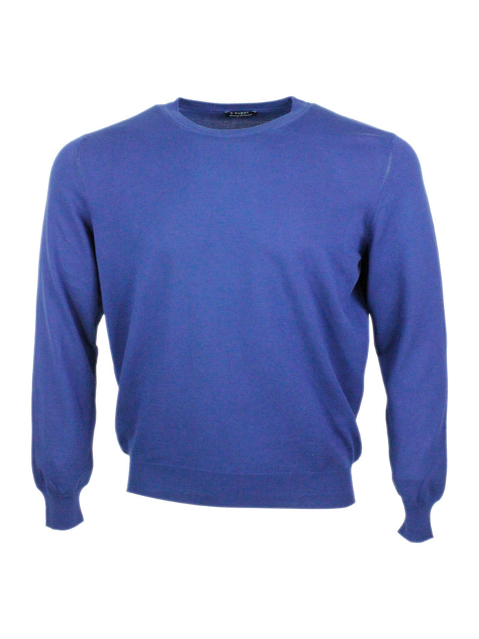 Barba Napoli Sweaters Blue 100co
