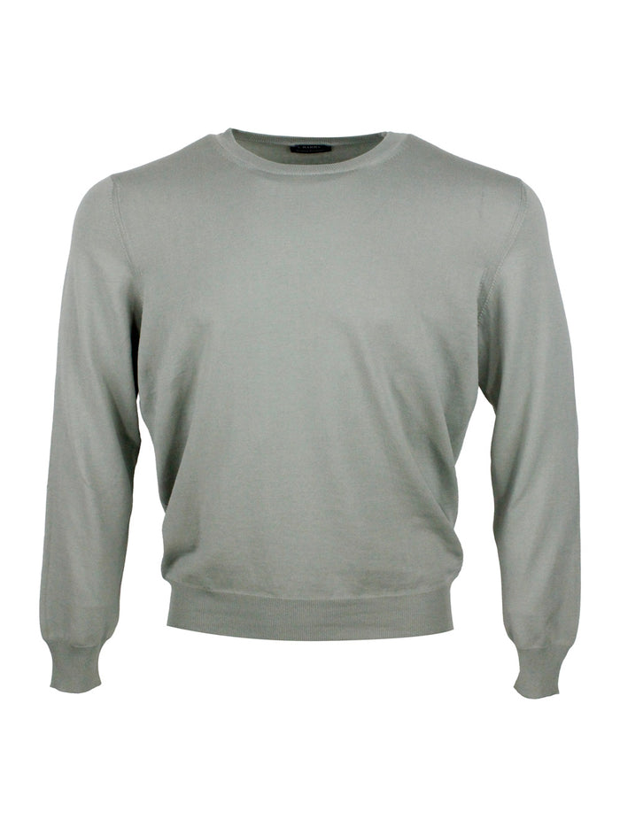Barba Napoli Sweaters Verde Salvia 100co