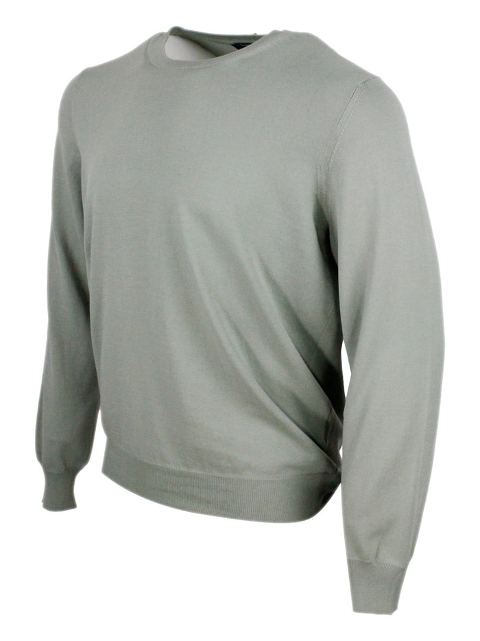 Barba Napoli Sweaters Verde Salvia 100co