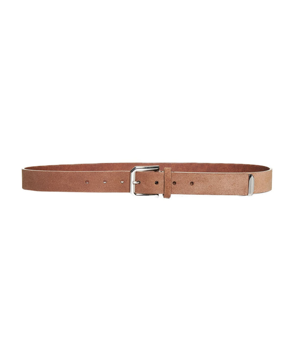 Brunello Cucinelli Mens Chestnut Leather Belt Accessories & Slg