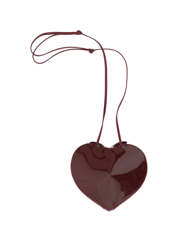 Shoulder Bag Le Coeur Garnet Red Calf Leather