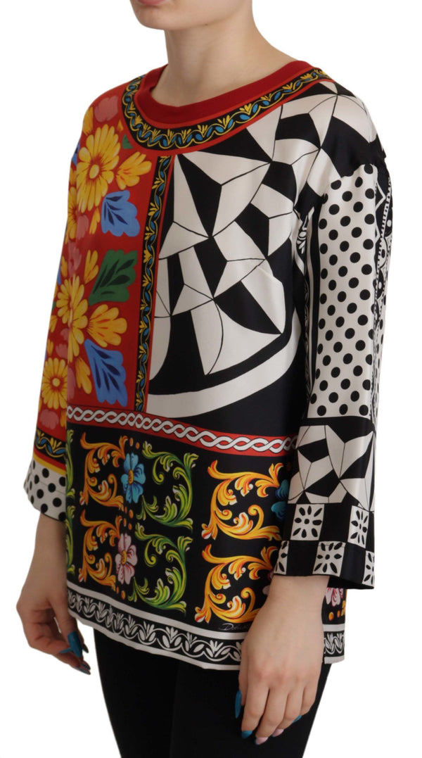 Dolce & Gabbana 100% Silk blouse in multicolor