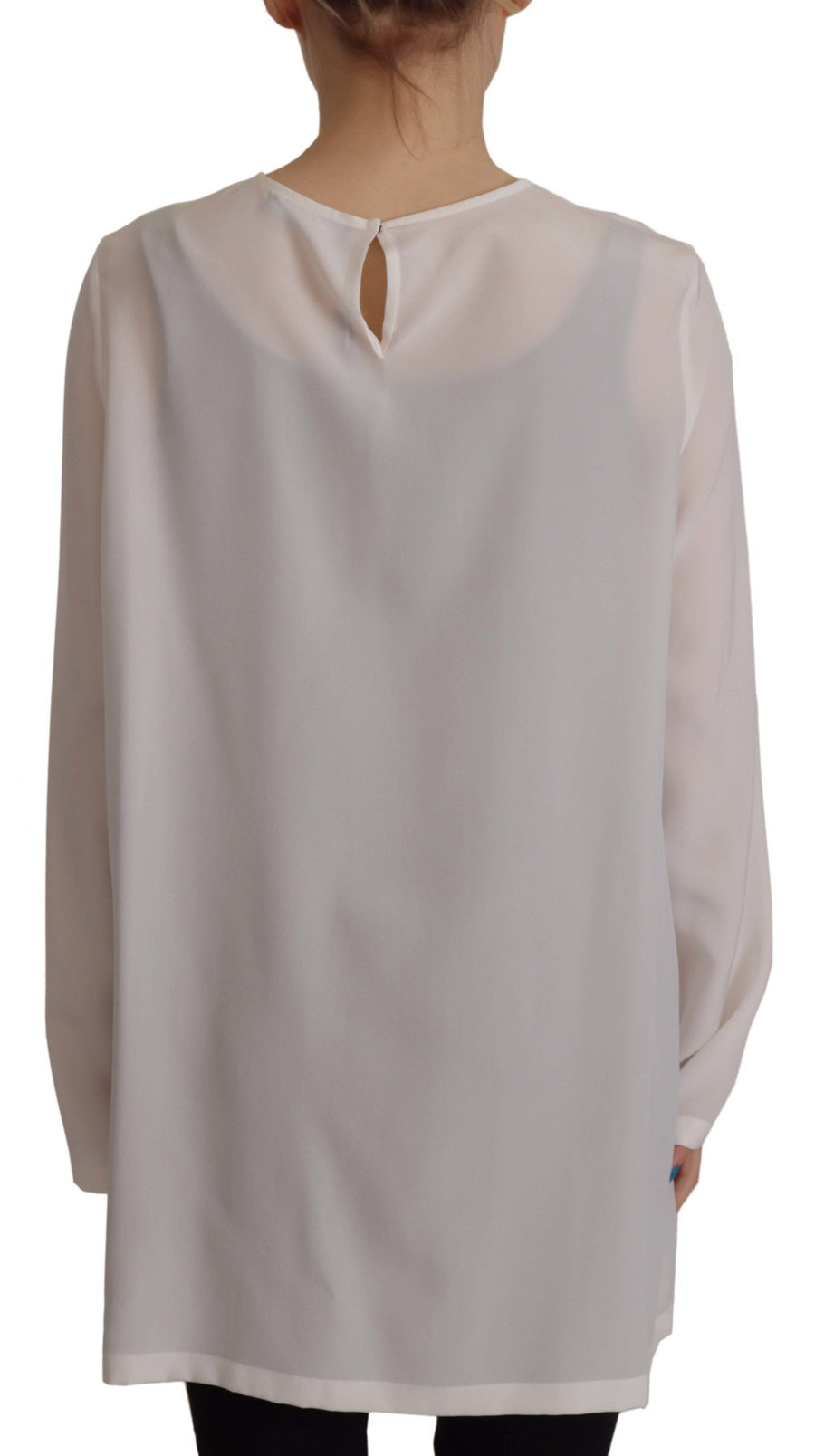 Dolce & Gabbana 100% Silk blouse in white
