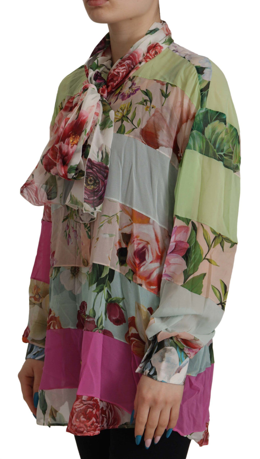 Dolce & Gabbana 92% Silk blouse in multicolor