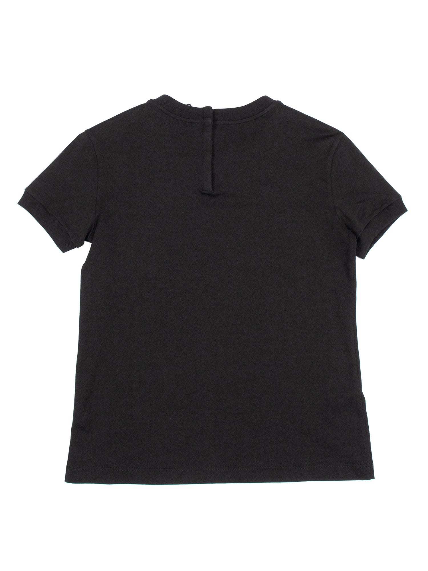 T-Shirt Black Cotton Long Sleeves