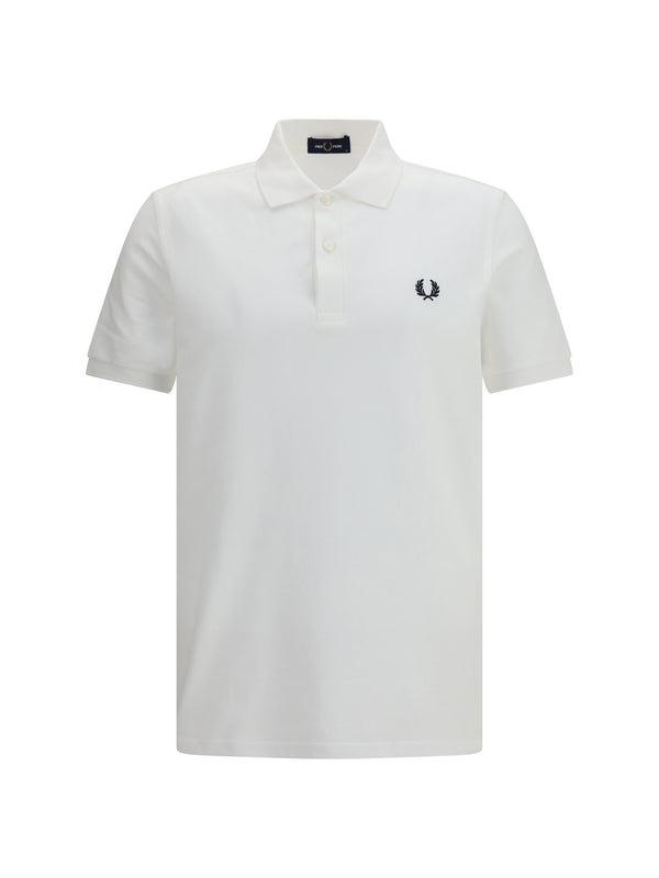 Fred Perry 100% Cotton polo in white