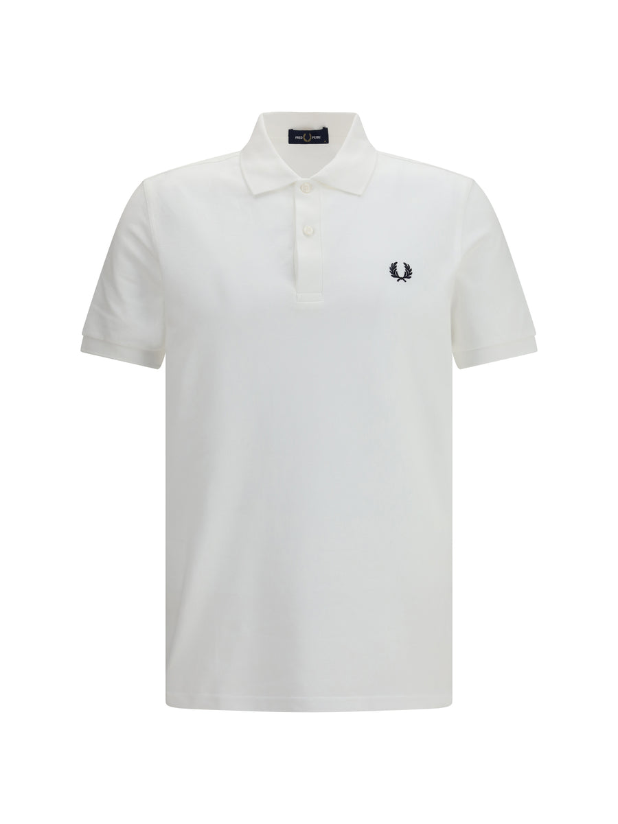 Fred Perry 100% Cotton polo in white