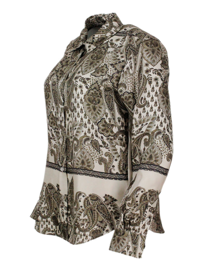 Lorena Antoniazzi Shirts Brown 100se