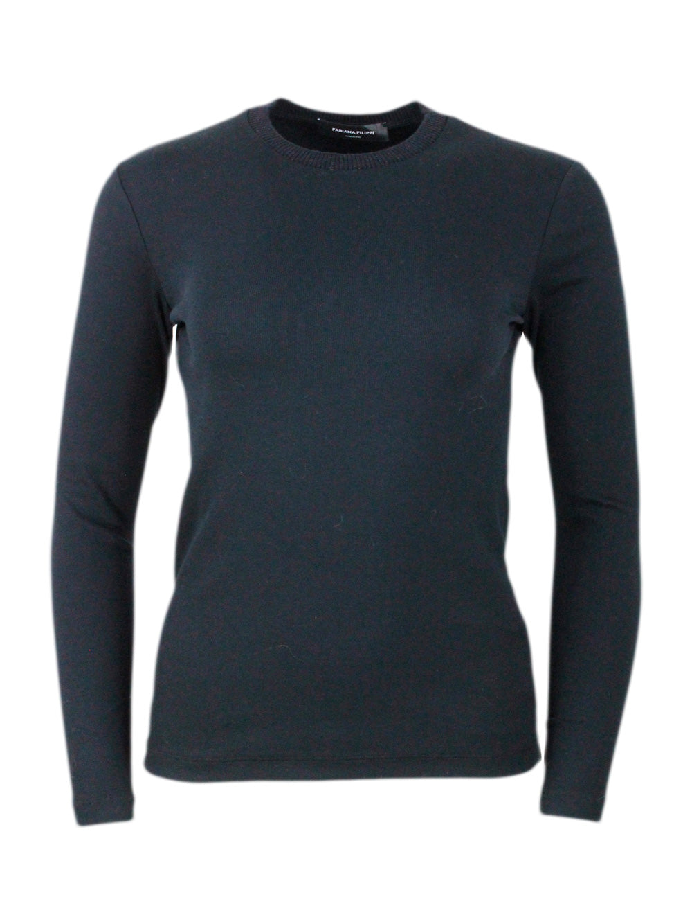 Fabiana Filippi T-Shirts And Polos Black 94co 6ea