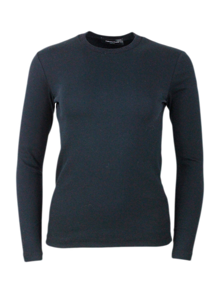 Fabiana Filippi T-Shirts And Polos Black 94co 6ea