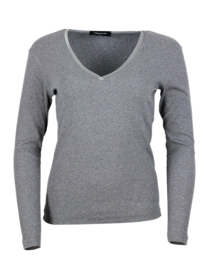 Fabiana Filippi T-Shirts And Polos Grey 94co 6ea