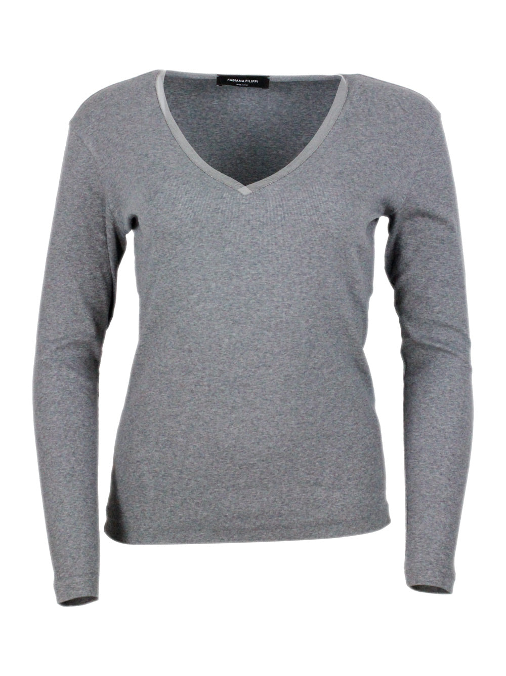 Fabiana Filippi T-Shirts And Polos Grey 94co 6ea