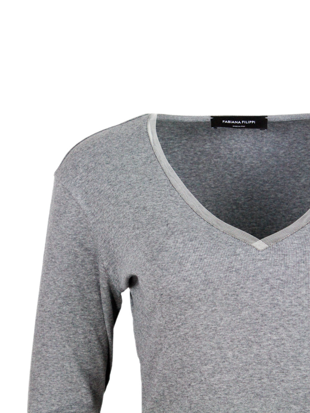 Fabiana Filippi T-Shirts And Polos Grey 94co 6ea