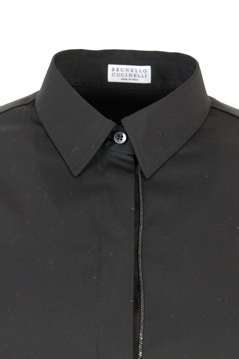 Brunello Cucinelli Shirts Black 72co 23pa 5ea