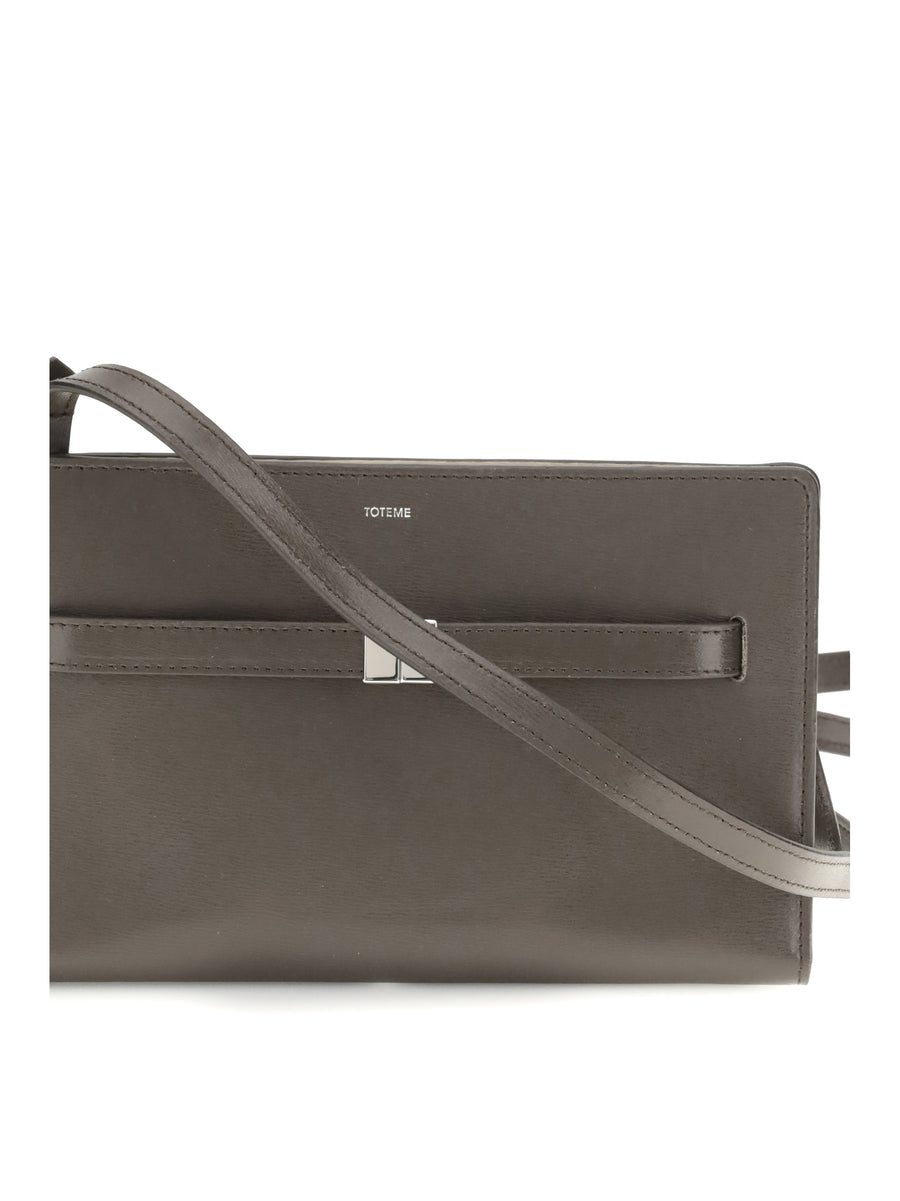 Belted Crossbody Bag, Bark Leather Cow Shoulder Bags
