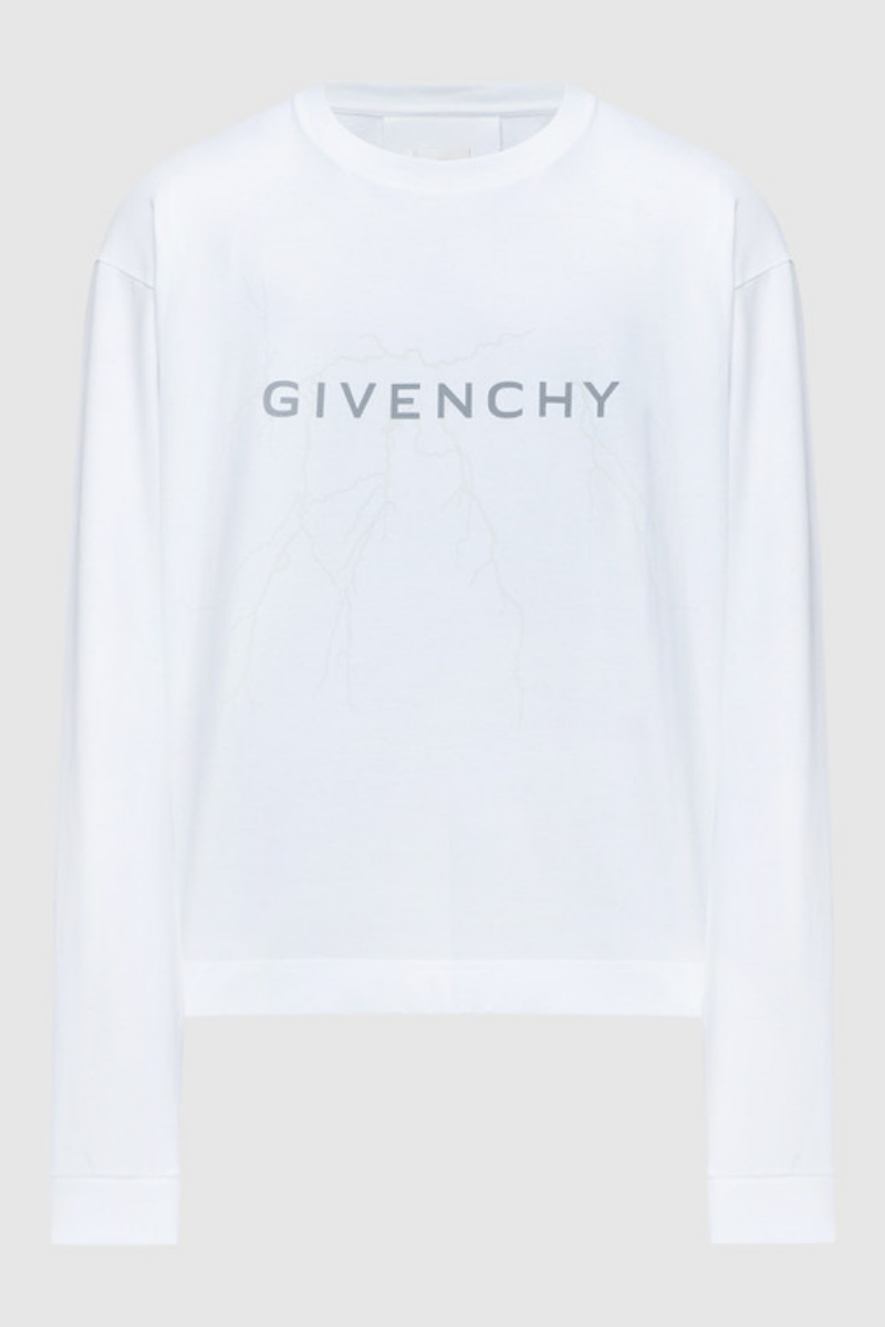 Givenchy Boxy Long Sleeve_white White Clothing