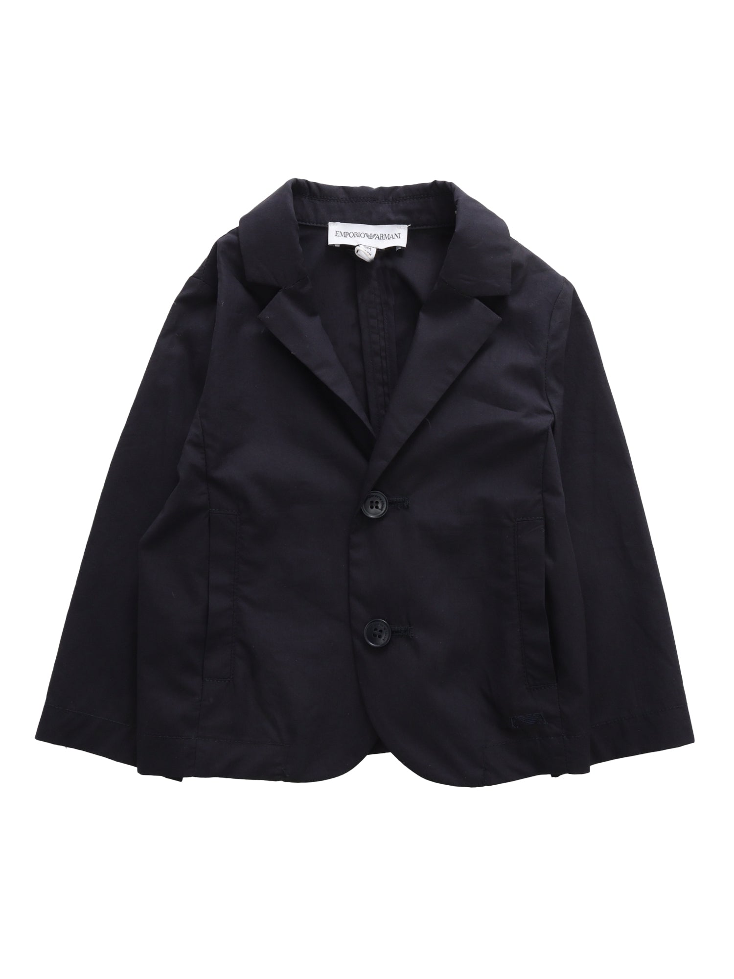 Single-breasted blazer Blue Cotton Fabric 2 Jacket