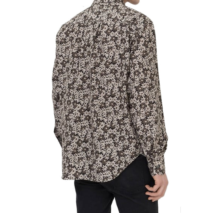 Tom Ford Floral Shirt Green Cotton Cupro