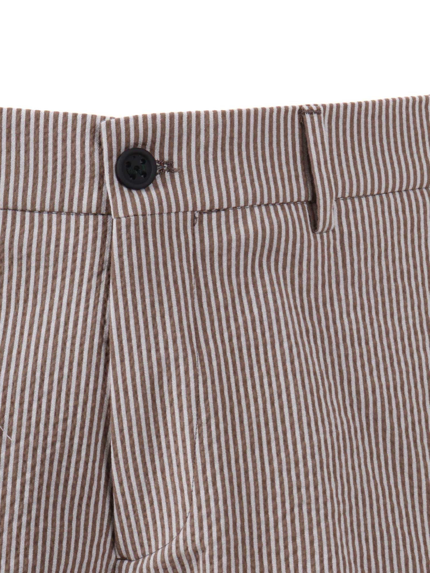 Ber_muda Elax Pants Brown Cotton Lyocell Bermuda Short