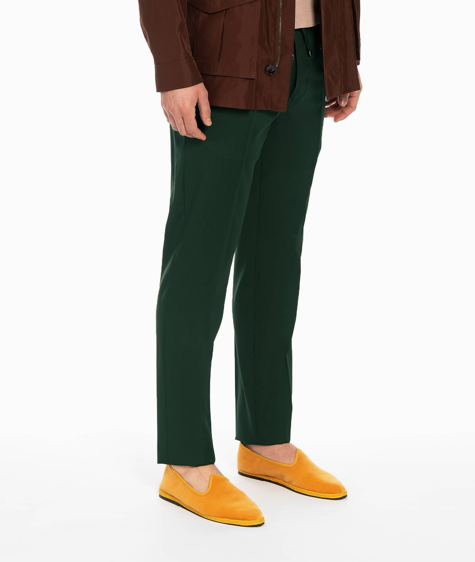 Wool Trousers Mauritius Olive Sportswear