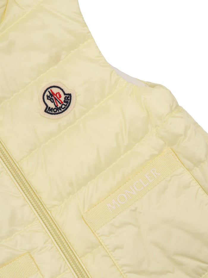 LIA VEST Yellow Sleeveless Puffer