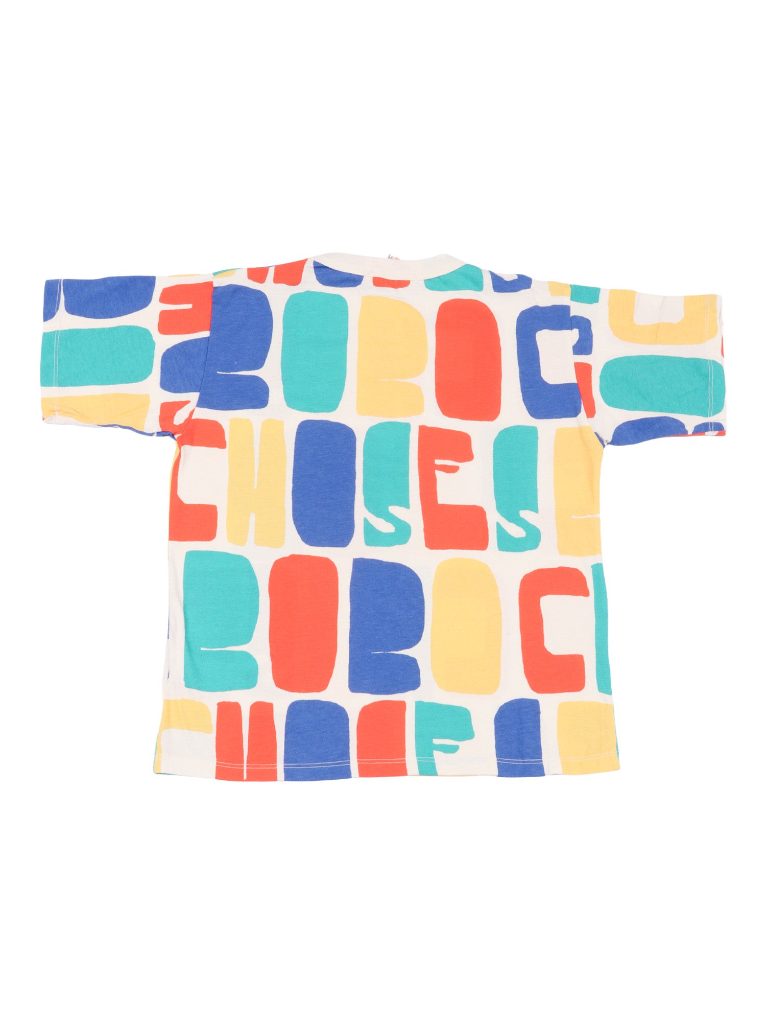 Bobo Choses Color all over T-shirt White Organic Cotton Short Sleeves