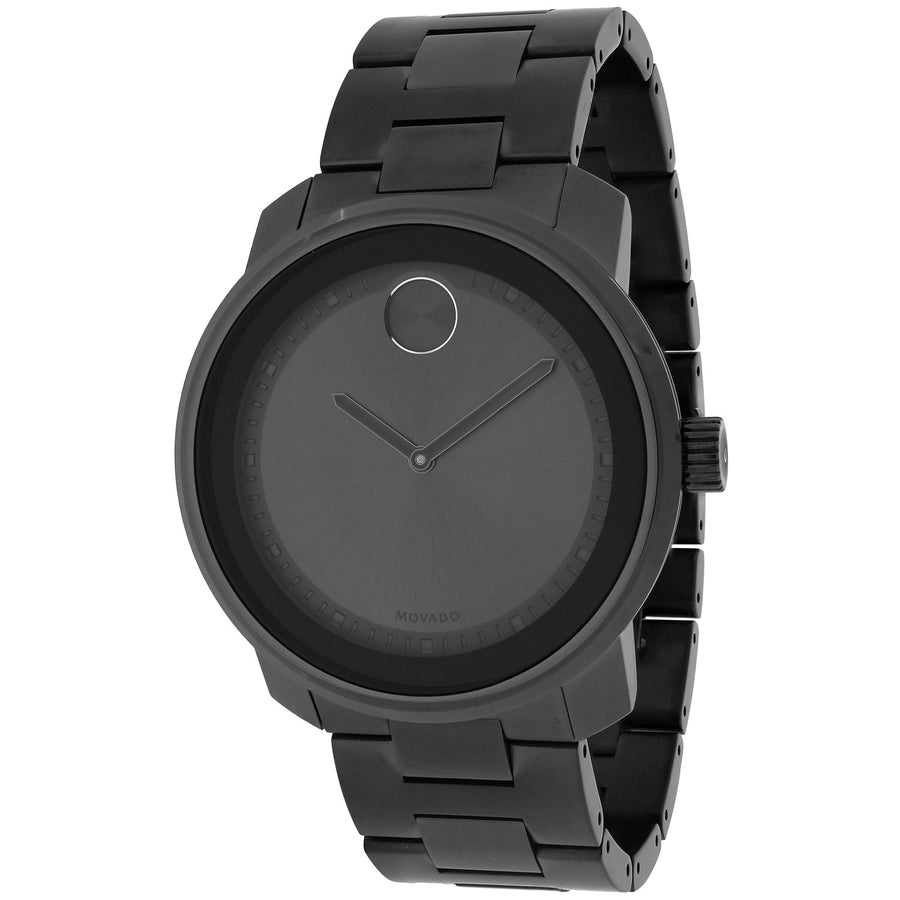 Movado Stainless steel case and bracelet watch in gray