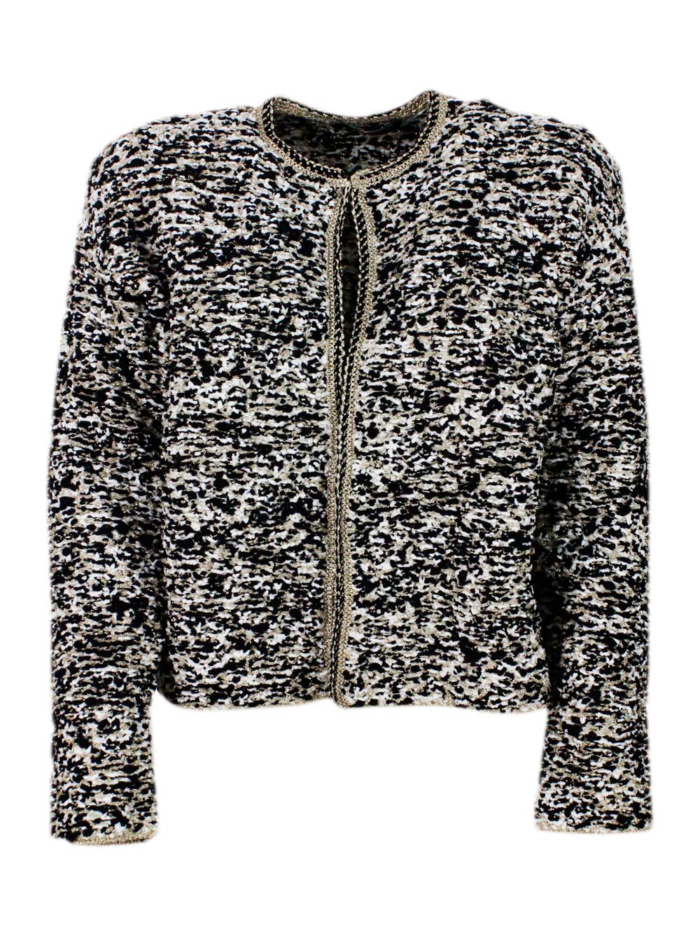 Fabiana Filippi Jackets Nero - Panna Oro 30bb 29pa 22co