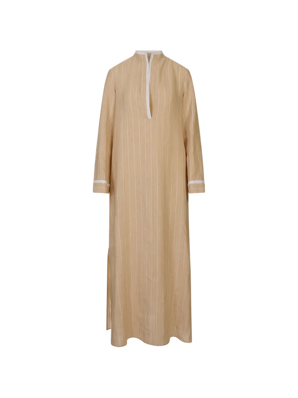 Kiton Linen dress in beige