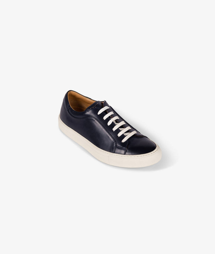 Leather Sneakers James Blue Sport Shoe
