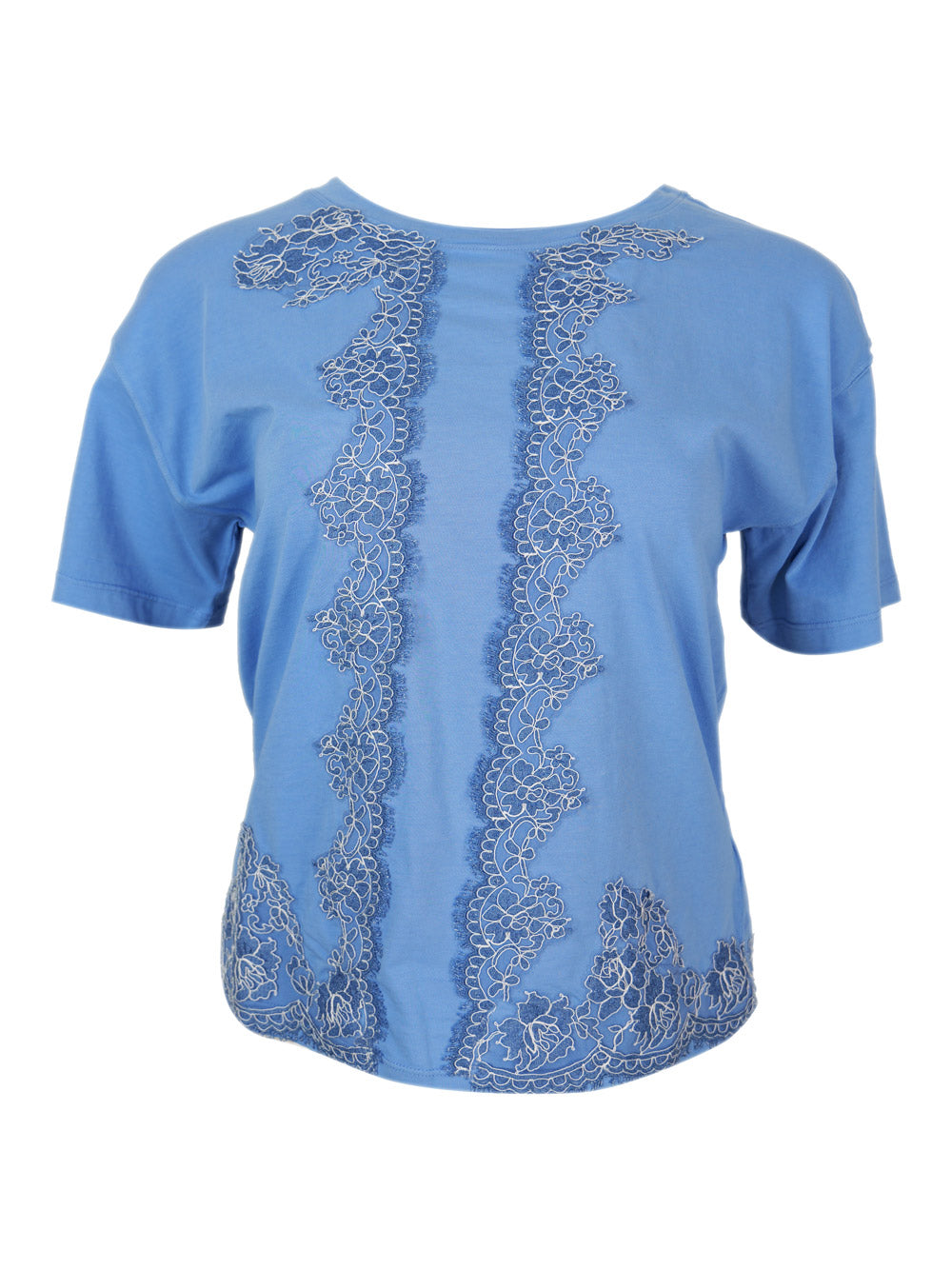 Ermanno Firenze T-Shirts And Polos Light Blu 100co